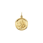 14K Yellow 16 mm St. Christopher Medal