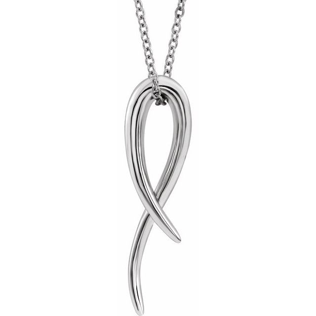 Sterling Silver Freeform 16-18' Necklace