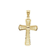 14K Yellow 26.5x18 mm Cross Pendant