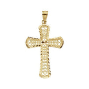 14K Yellow 33x22.5 mm Cross Pendant