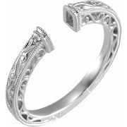 14K White Open ShanK