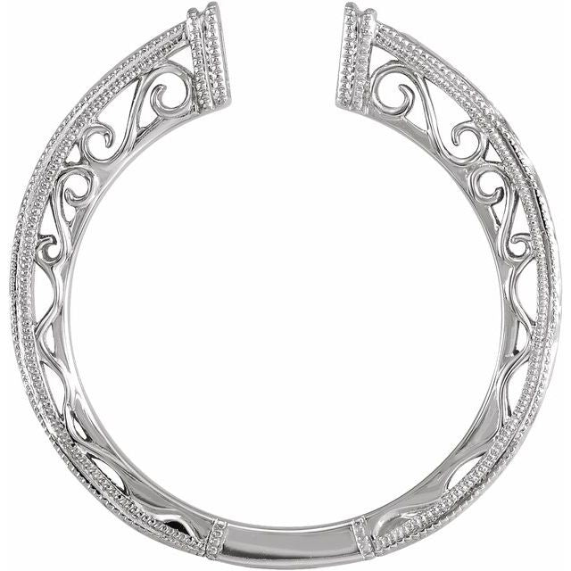 14K White Open ShanK