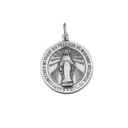 Sterling Silver 22 mm Miraculous Medal