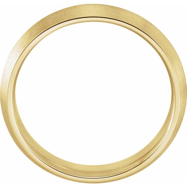 14K Yellow 5 mm Knife-Edge Band with Satin Finish Size 9.5