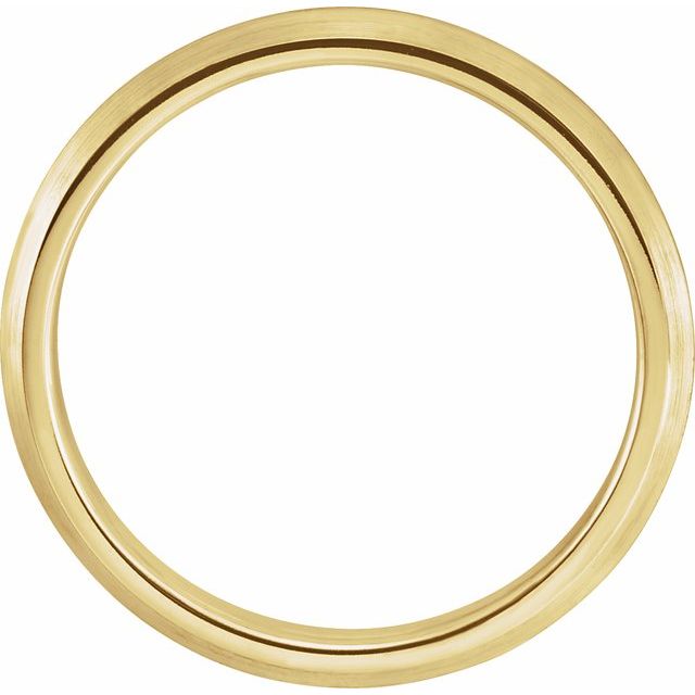 14K Yellow 2.5 mm Knife-Edge Band with Satin Finish Size 6