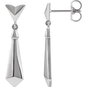 Sterling Silver Geometric Dangle Earrings