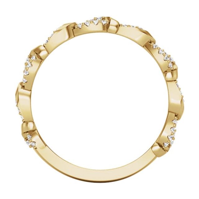 14K Yellow 1/5 CTW Natural Diamond Anniversary Band