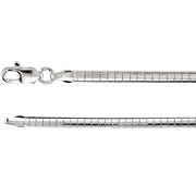 Sterling Silver 3 mm Omega 16' Chain