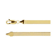 14k Yellow 3.8 Mm Flexible Herringbone 7' Chain