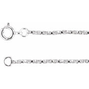 Sterling Silver 1.45 mm Twisted Box 20' Chain