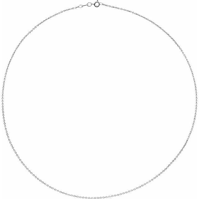 Sterling Silver 1 Mm Diamond Cut Cable 30' Chain