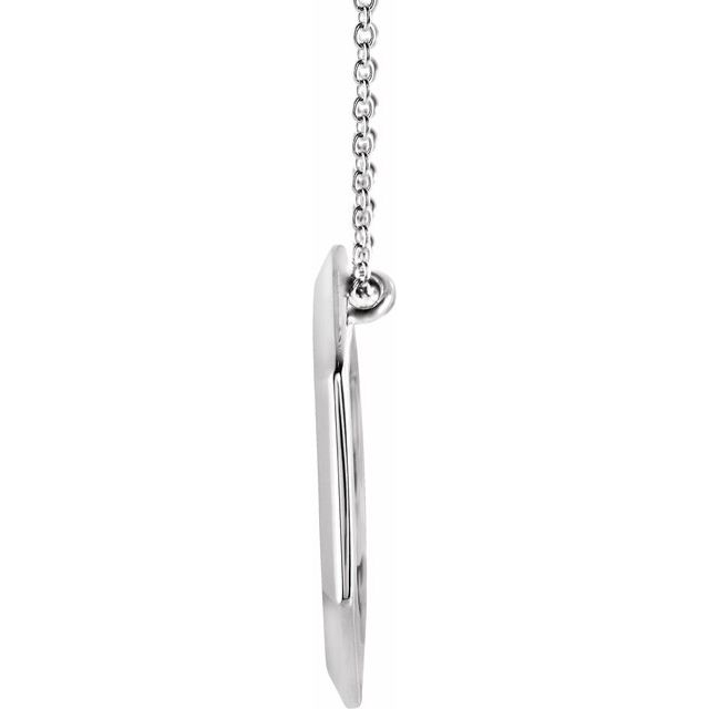 Sterling Silver Geometric 16-18' Necklace