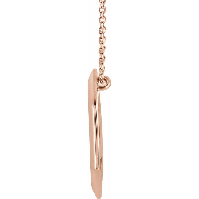 14K Rose Geometric 16-18' Necklace