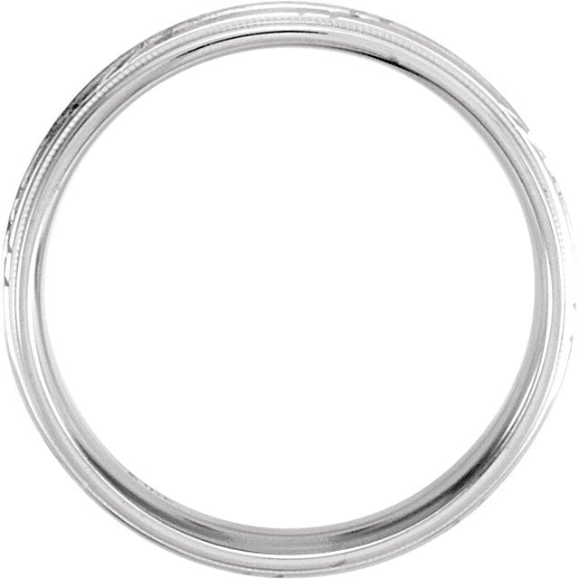 14K White/Yellow 7 mm Grooved Band Size 11