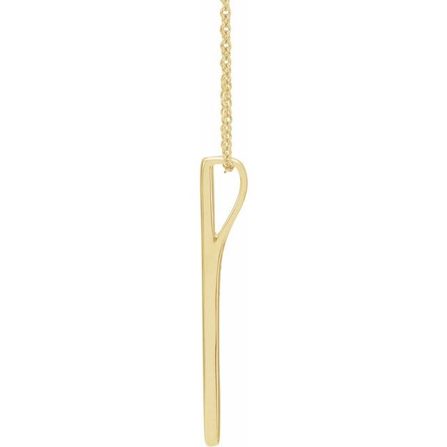 14K Yellow Bar 16-18' Necklace