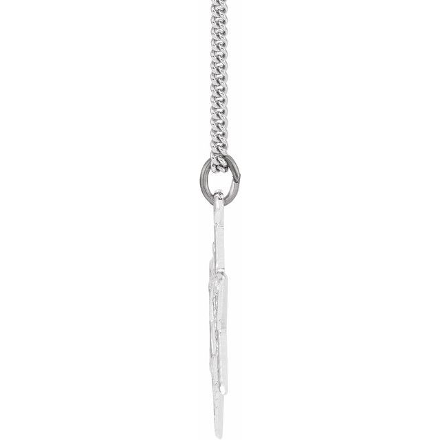 Sterling Silver  20x18 mm Star of David 18' Necklace