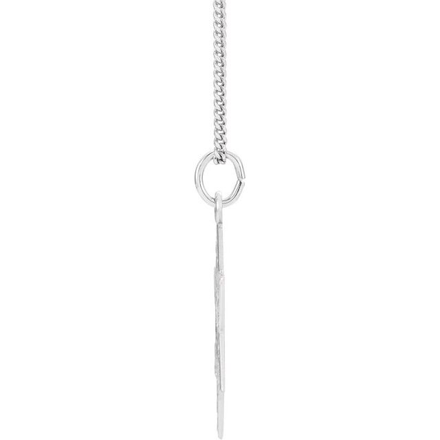 Sterling Silver  25.2x22.7 mm Star of David 18' Necklace