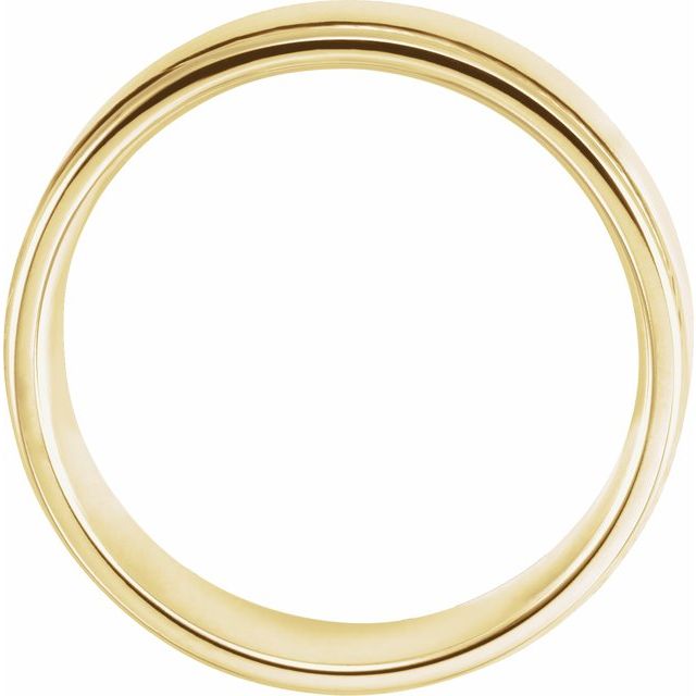 14k Yellow 6 Mm Grooved Band Size 11