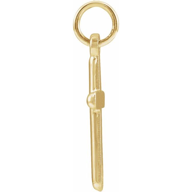 14k Yellow Cross Pendant