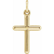 14k Yellow Cross Pendant