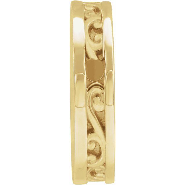 14K Yellow Engravable Disc Pendant