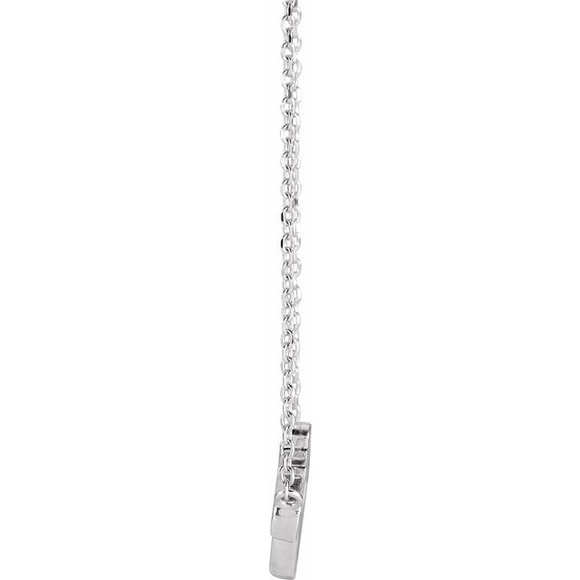 Sterling Silver Faith 18' Necklace