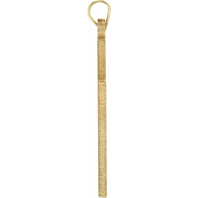 14K Yellow Cross Pendant