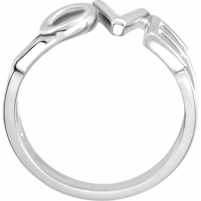 Sterling Silver Love Ring
