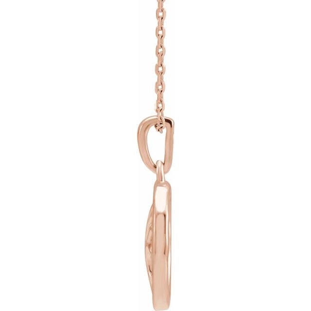14K Rose Tree of Life 16-18' Necklace