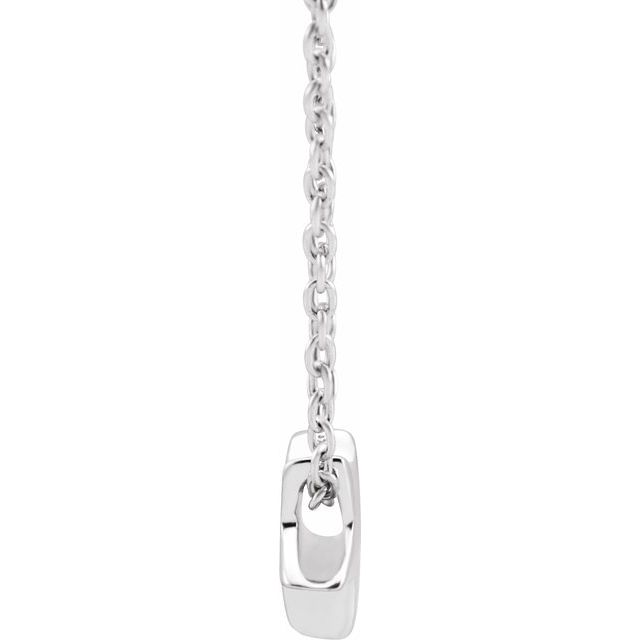 14K White Star 16-18' Necklace