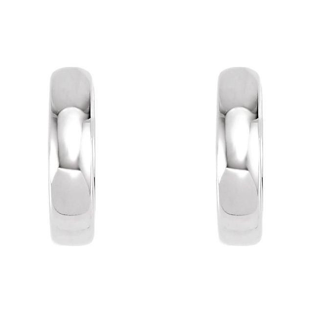 Sterling Silver 10 mm Hoop Earrings
