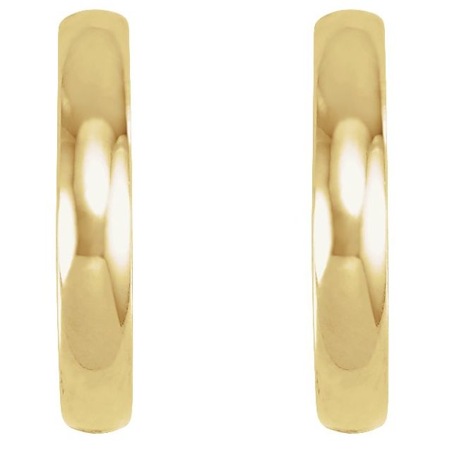 14k Yellow 16 Mm Hoop Earrings