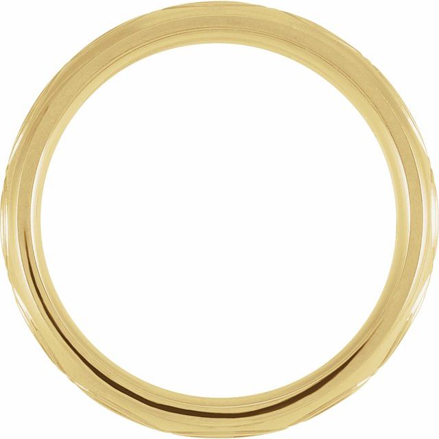 14K Yellow 6 mm Infinity Patterned Band Size 10