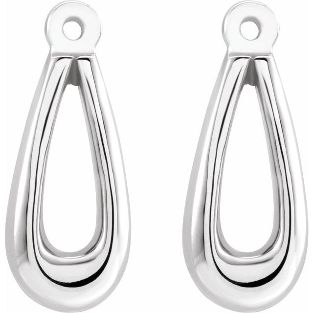 14k White Earring Jackets