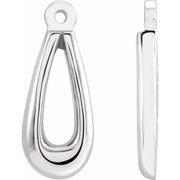14k White Earring Jackets
