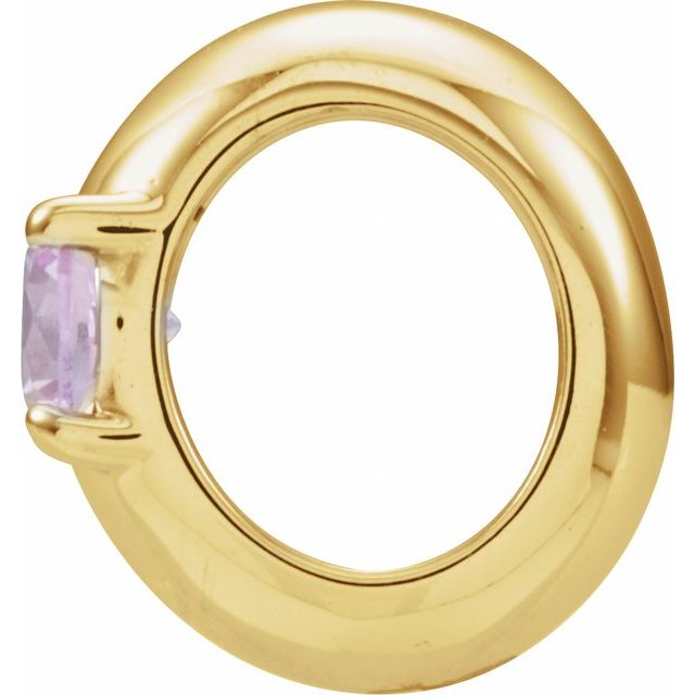 14K Yellow October Birth of a Child™ Miniature Birthstone Ring Pendant