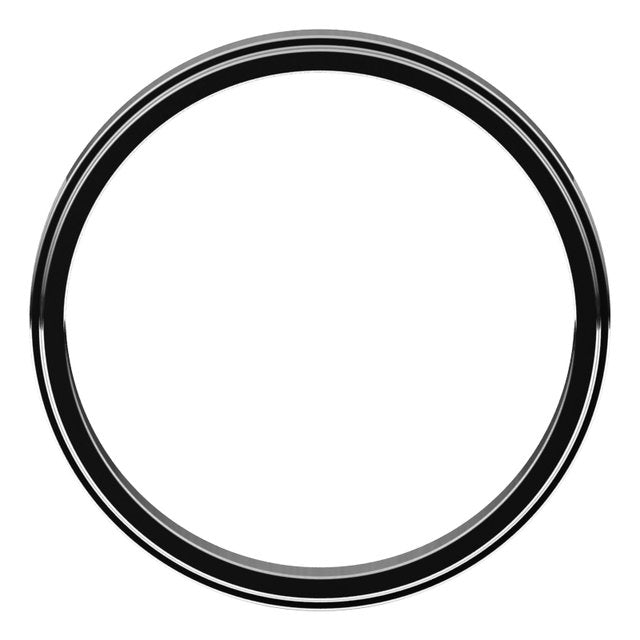 14K White 2.5 mm Flat Edge Band Size 8