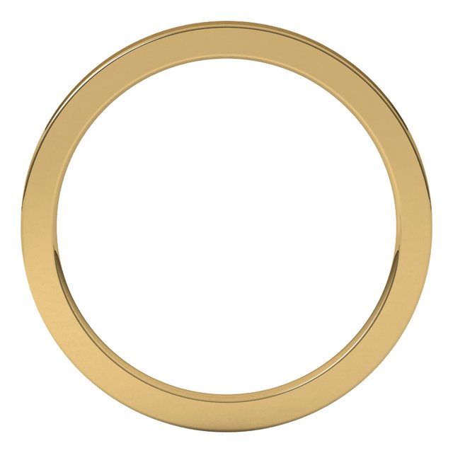 18k Yellow 1.5 Mm Flat Comfort Fit Band Size 6.5