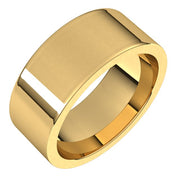 14k Yellow 8 Mm Flat Comfort Fit Band Size 13