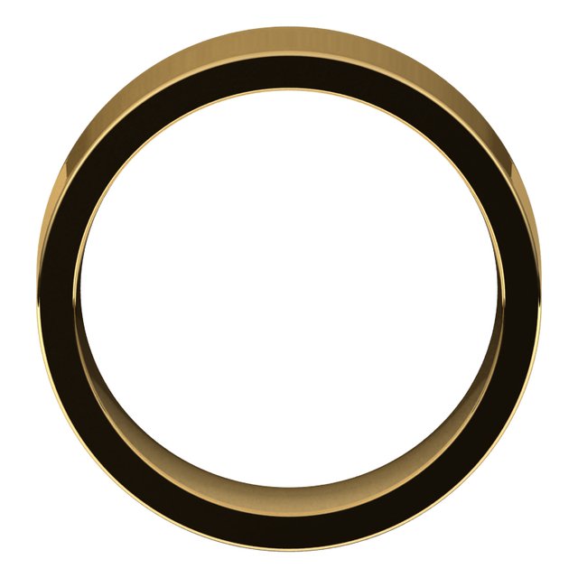 14k Yellow 8 Mm Flat Comfort Fit Band Size 13