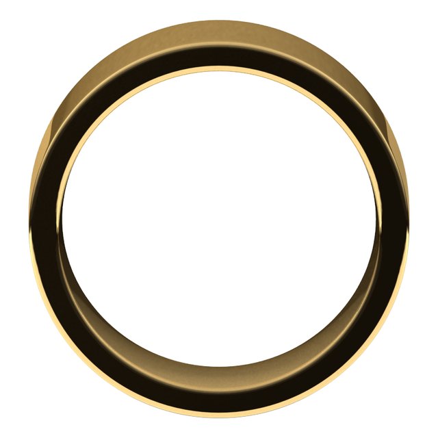 14K Yellow 9 mm Flat Comfort Fit Band Size 8