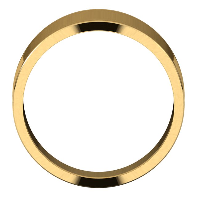 14k Yellow 10 Mm Flat Tapered Band Size 11.5