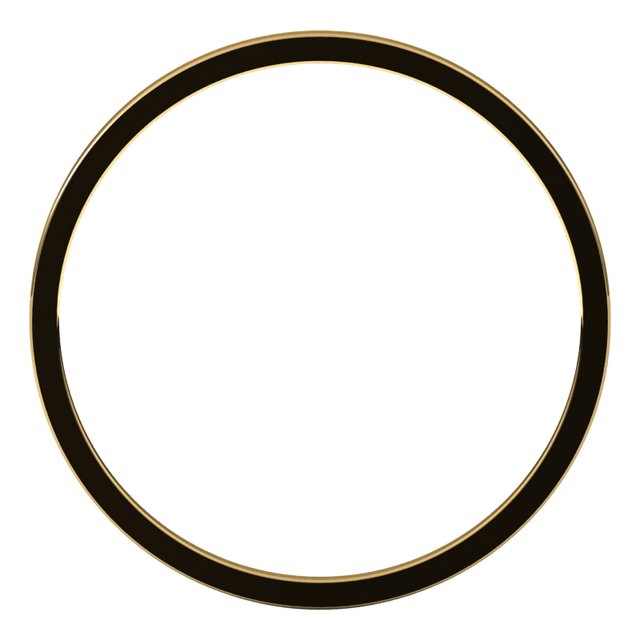 14K Yellow 1 mm Flat Ultra Light Band Size 10