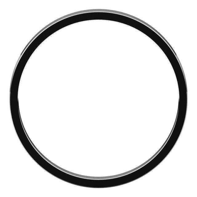14k White 2 Mm Flat Ultra-light Band Size 10