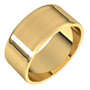 14k Yellow 8 Mm Flat Ultra-light Band Size 6