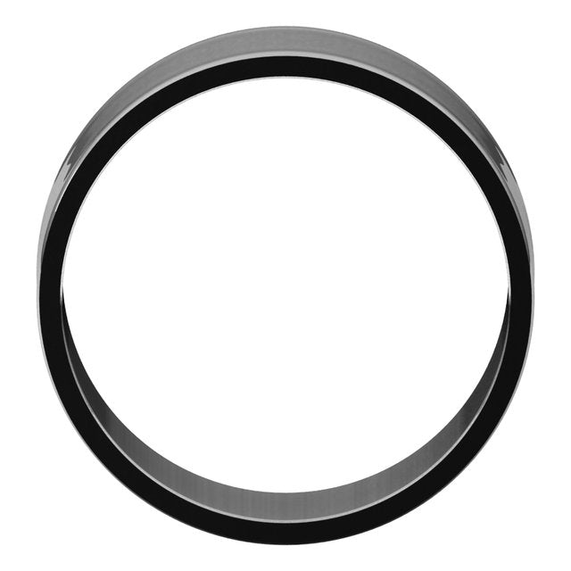 Sterling Silver 8 mm Flat Ultra-Light Band Size 5.5