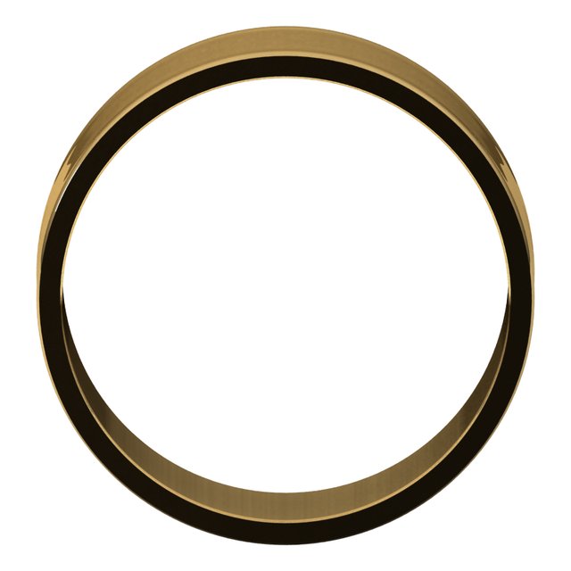 14k Yellow 8 Mm Flat Ultra Light Band Size 7