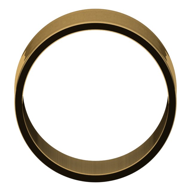 14K Yellow 12 mm Flat Ultra-Light Band Size 8