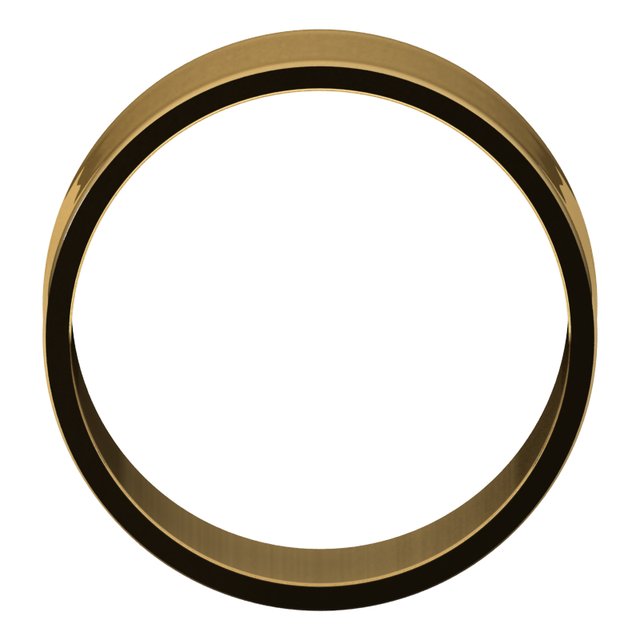 14k Yellow 9 Mm Flat Ultra Light Band Size 8