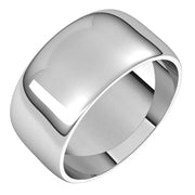 14K X1 White 9 mm Half Round Light Band Size 6